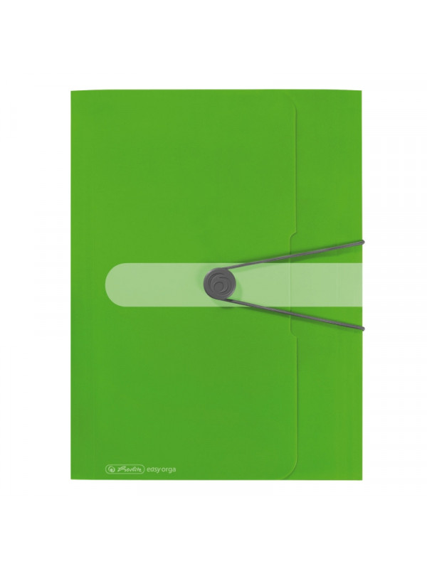 Mapa pp a4 30mm eotg inchidere buton cu elastic, verde opac