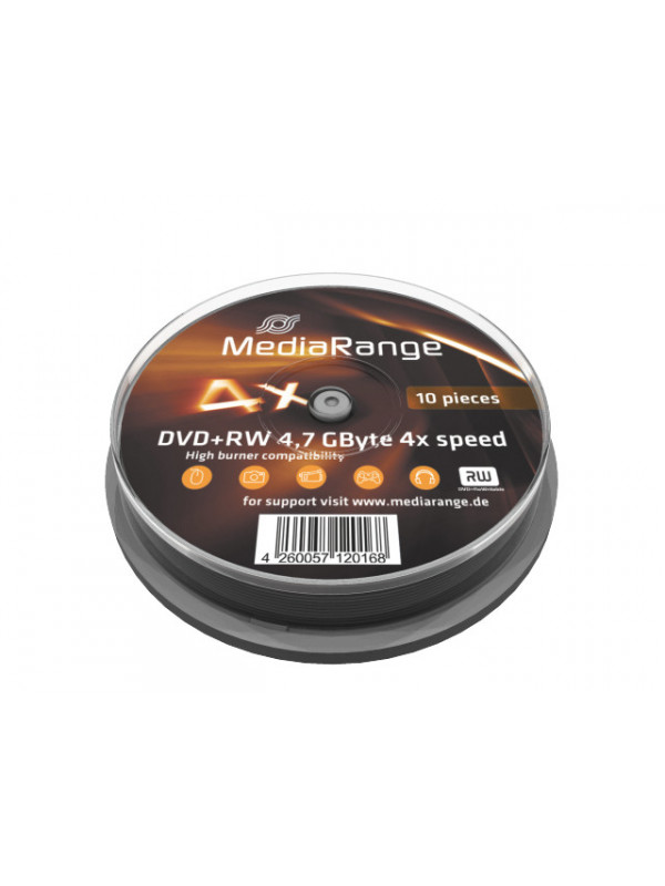 MediaRange DVD+RW 4x Cake10
