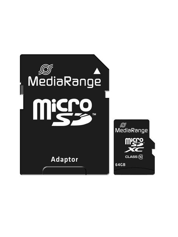 MediaRange Micro SDHC 64GB Class 10 with SD adapter