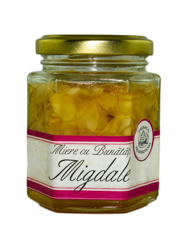 MIERE CU FULGI DE MIGDALE 200gr PRISACA TRANSILVANIA