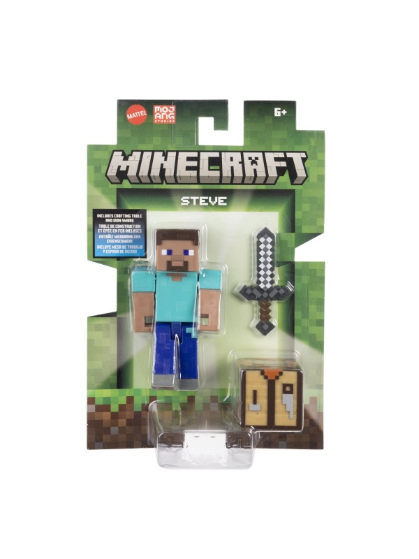MINECRAFT CRAFT A BLOCK FIGURINA STEVE 8CM