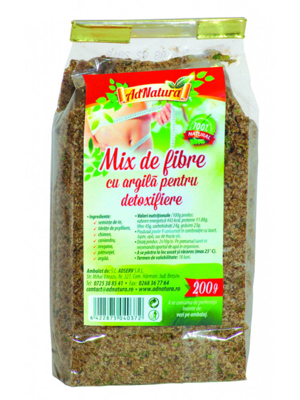 Mix fibre cu argila 200gr