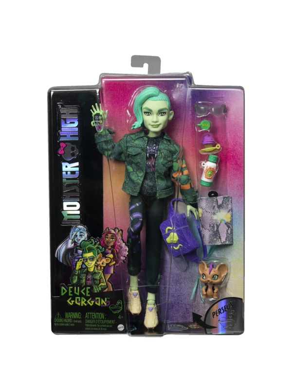 MONSTER HIGH PAPUSA DEUCE GORDON CU ANIMALUT SI ACCESORII