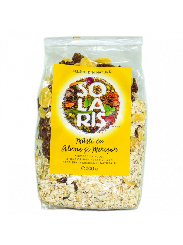 Musli cu alune si merisor 300g solaris