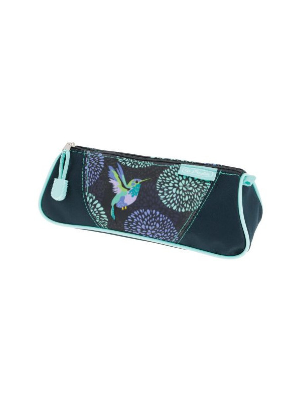 Necessaire triunghiular, motiv bloomy birds