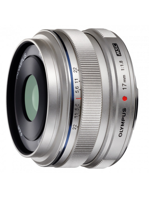 Obiectiv Olympus M.ZUIKO DIGITAL 17mm 1:1.8 / EW-M1718 argintiu
