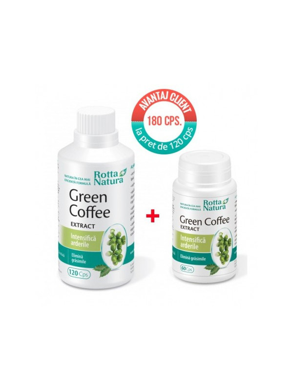 PACHET GREEN COFFE EXTRACT *120cps + 60cps ROTTA NATURA