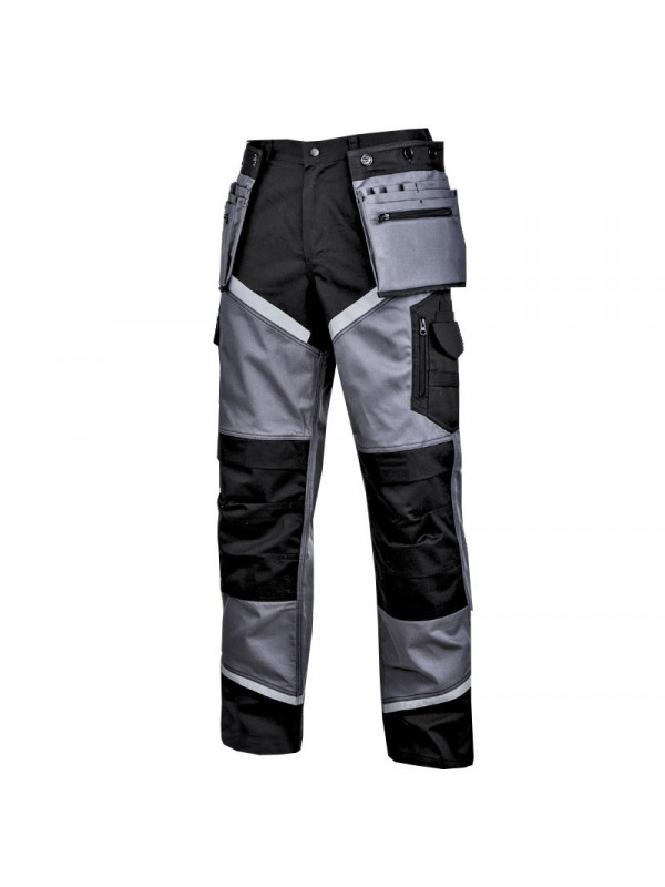Pantalon lucru gros premium negru-gri - 2xl/h-188