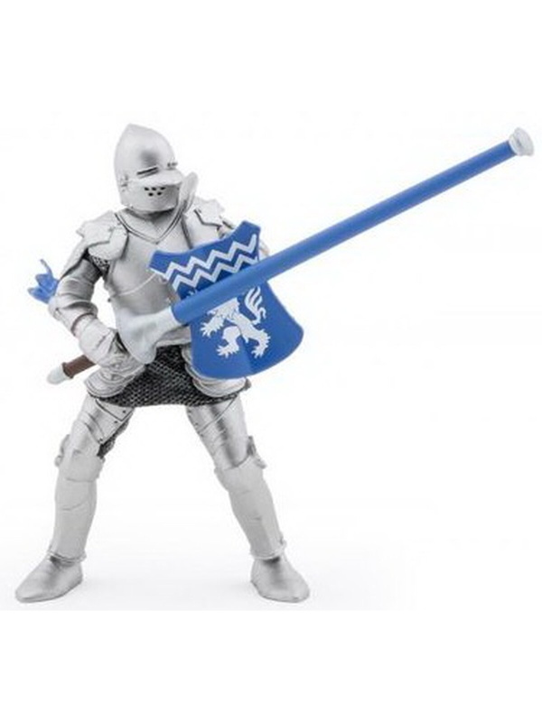 PAPO FIGURINA CAVALER CU SULITA SI SCUT ALBASTRU