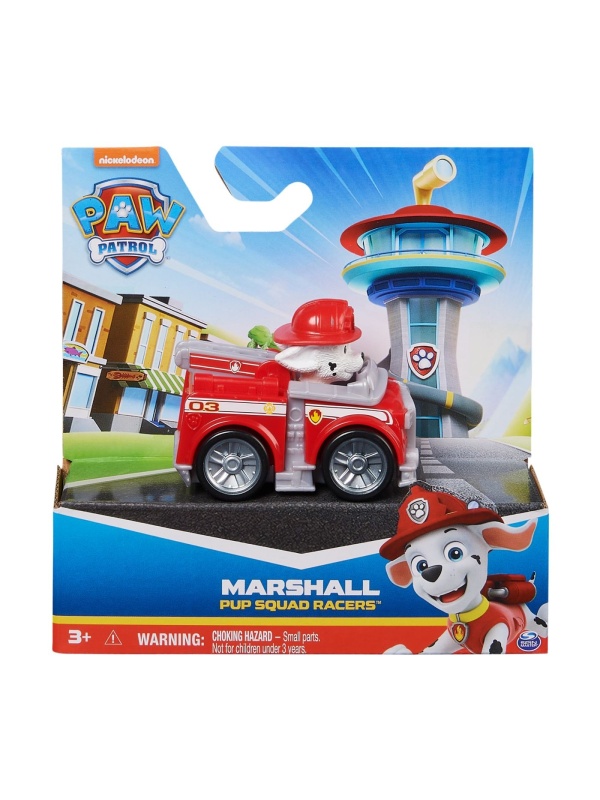 PATRULA CATELUSILOR PUP SQUAD RACERS VEHICUL CU FIGURINA MARSHALL