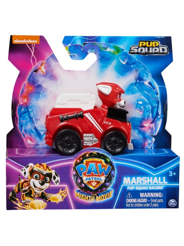 PATRULA CATELUSILOR PUP SQUAD RACERS VEHICUL METALIC MARSHALL SCARA 1:55