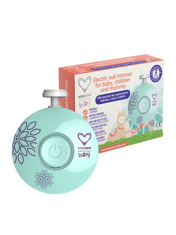 Pila electrica de unghii pentru bebelusi, copii si mamici - albastru EASYCARE BABY