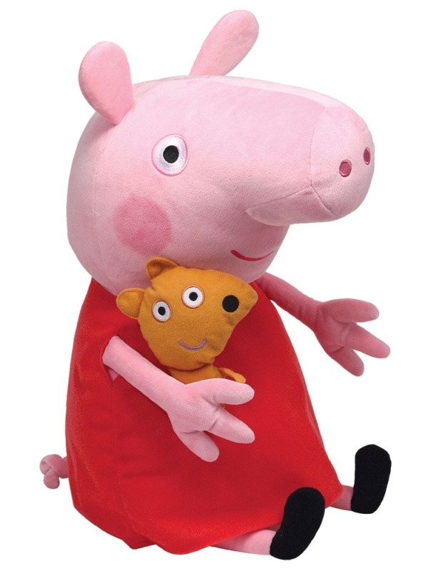PLUS TY 38CM BEANIE BABIES PEPPA PIG PEPPA