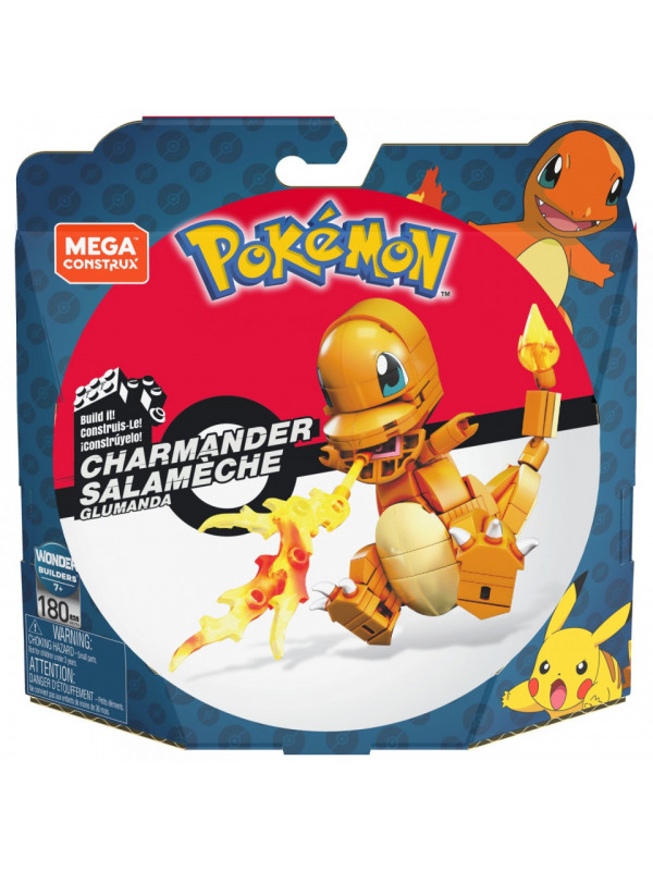 Pokemon mega construx set de constructie charmander salameche 180 piese