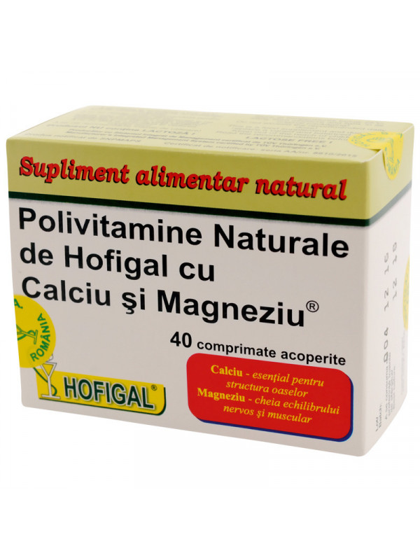 POLIVITAMINE CALCIU SI MAGNEZIU 40CPR