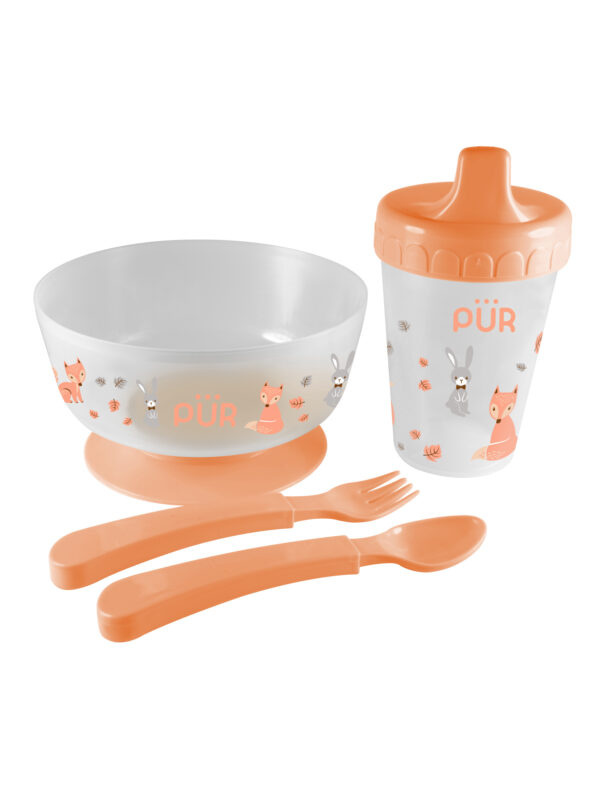 PUR 5910 – SET PENTRU MASA - BOL CU TACAMURI SI CANA +6 LUNI