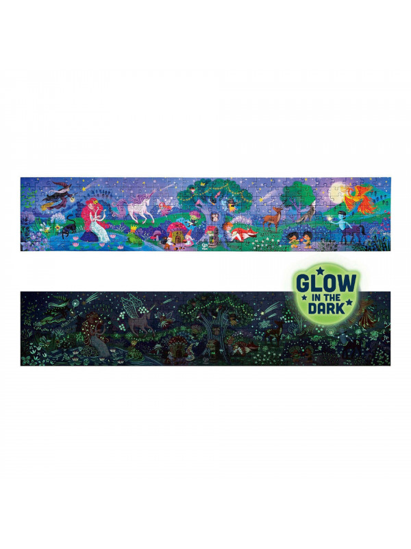 Puzzle pentru copii fosforescent cu Zane (200 piese, 1.5m)