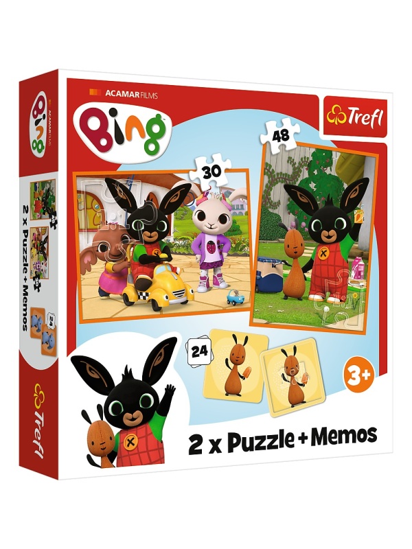 PUZZLE TREFL 2IN1 MEMO BING SI PRIETENII LUI