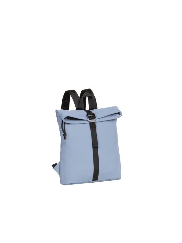 Rucsac new rebels mart-los angeles rolltop mini, dimensiuni 27/8/33 cm, culoare albastru deschis