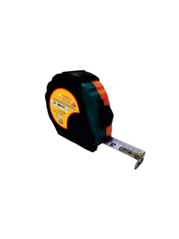 Ruleta cu protectie din cauciuc, lungime 3m, cu buton blocaj si magnet