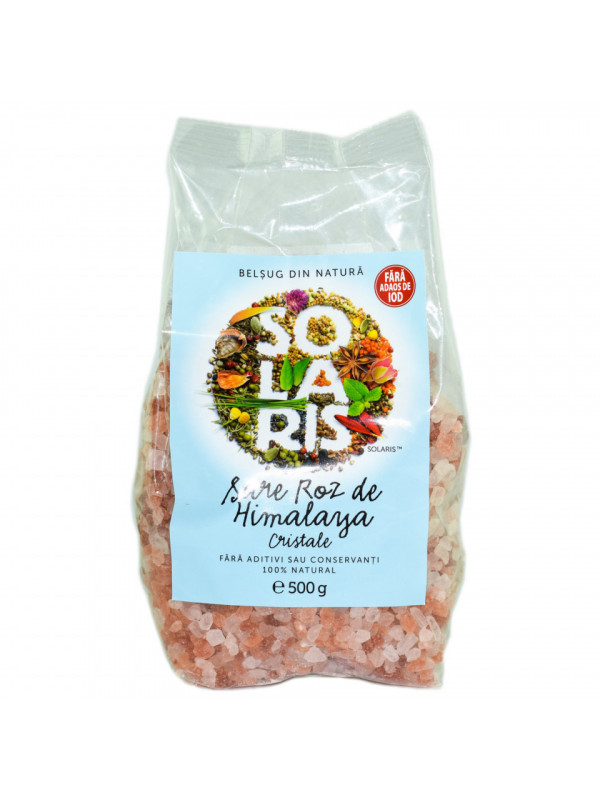 Sare roz de himalaya cristale 500gr solaris