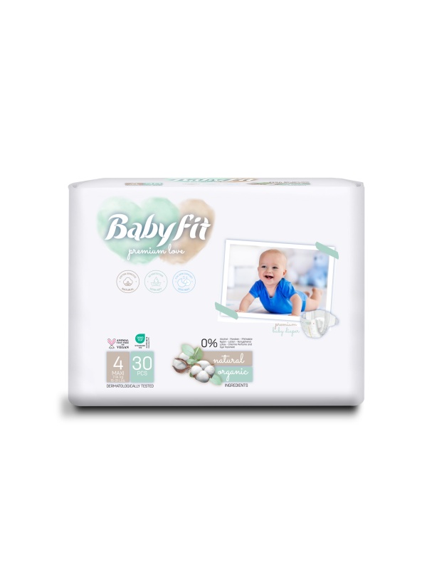 Scutece bebelusi nr. 4 Maxi x 30 buc BABY FIT ECO