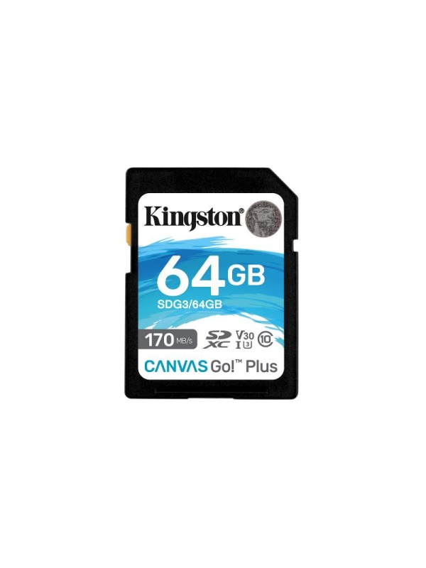 SD CARD KS 64GB CL10 UHS-I CANVAS GO PLS