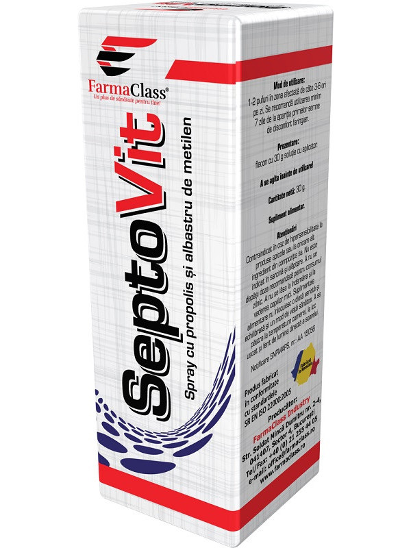 Septovit spray propolis si albastru metilen 30ml