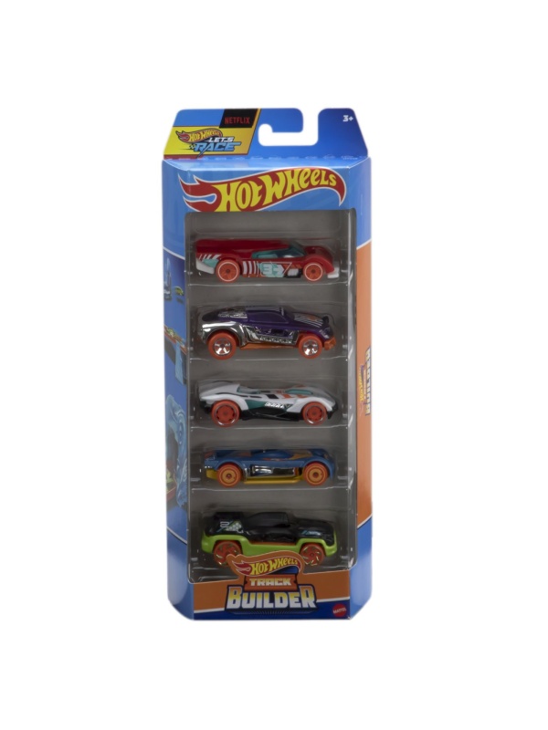 SET 5 MASINI HOT WHEELS CU DESIGN TRACK BUILDER