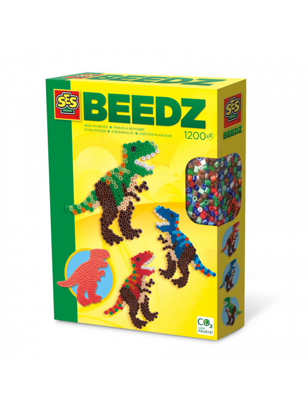 Set creativ copii Beedz - Creare dinozauri cu margele de calcat