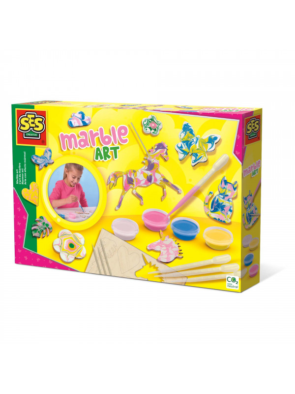 Set creativ - Decoratiuni cu efect de marmura