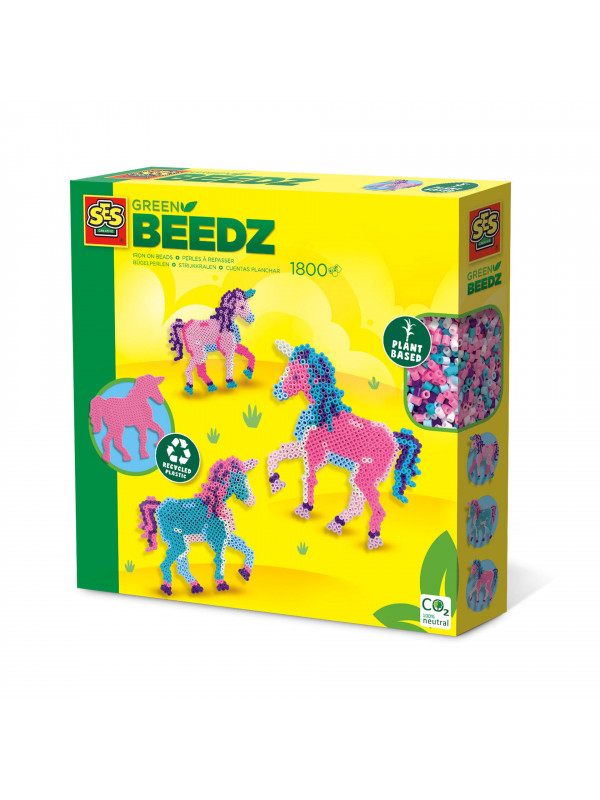 Set creativ Green Beedz – Margele de calcat Unicorn