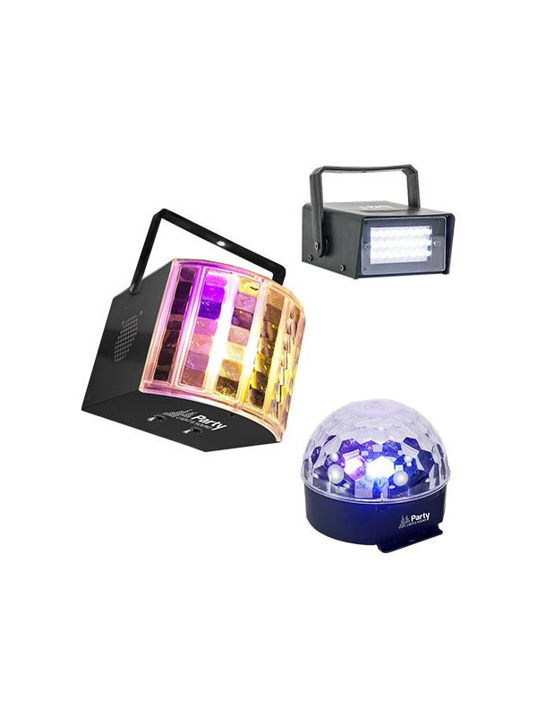 SET DISCO 1 STROBOSCOP + 1 DERBY LIGHT + 1 ASTRO LIGHT