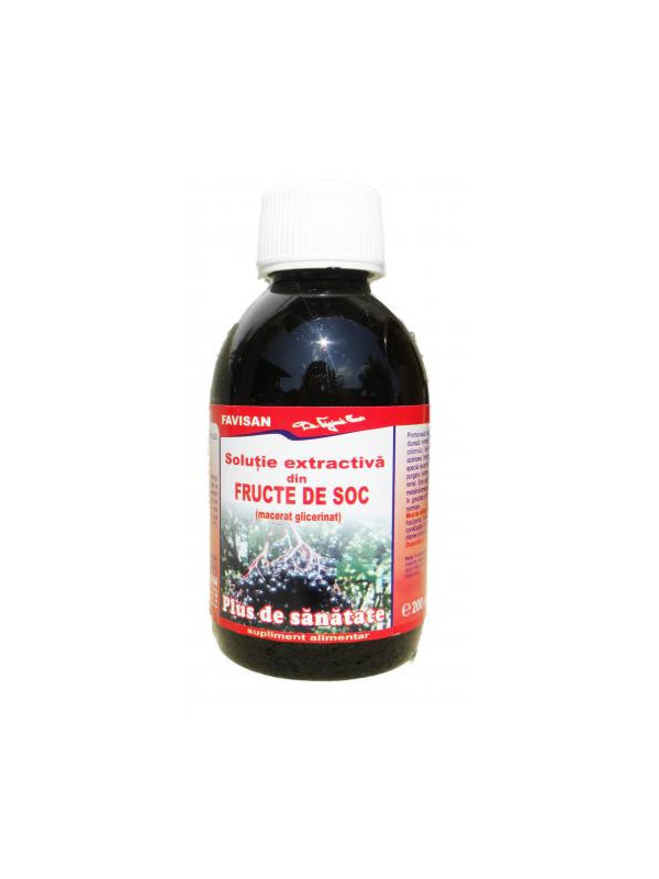 Solutie extractiva fructe soc 200ml favisan