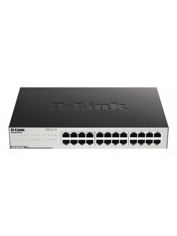 SWITCH D-LINK 24 porturi Gigabit, carcasa metal, "GO-SW-24G" (include timbru verde 1.5 lei)