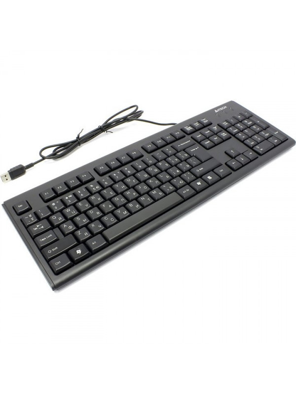 Tastatura A4TECH USB, Comfort Round (taste rotunjite), negru