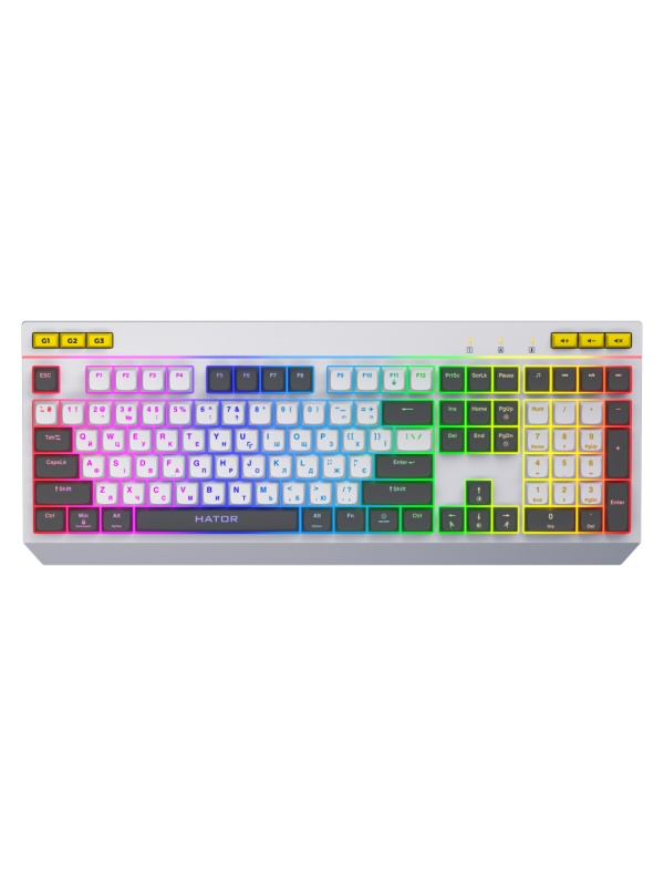 Tastatura mecanica Hator Icefall alb