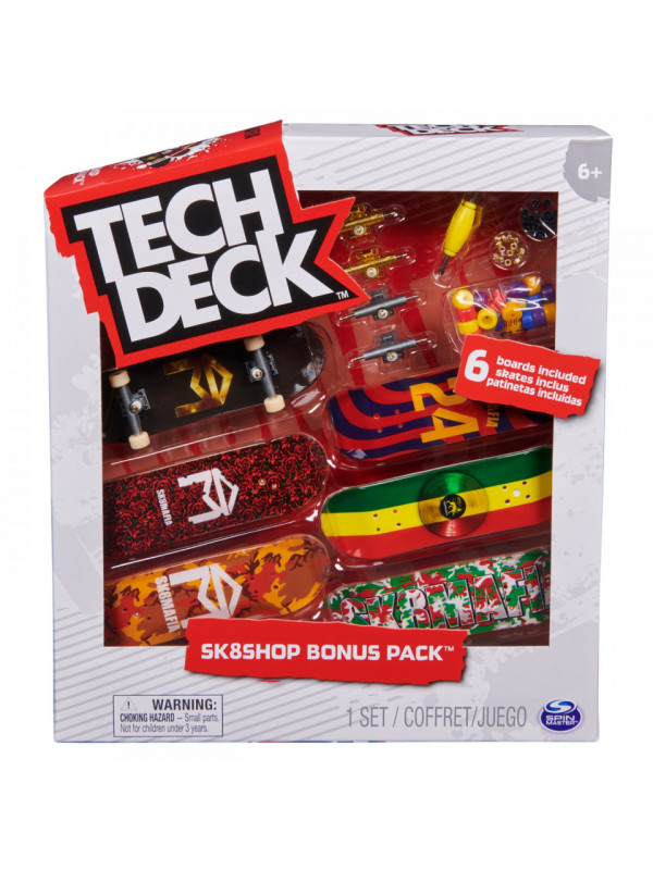 Tech deck pachet 6 piese cu accesorii fingerboard sk8mafia
