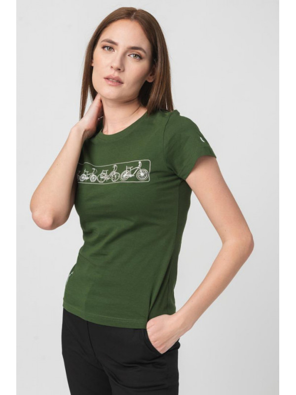 TRICOU LOGOMULTICOLOR FEMEI BOTTLE GRE