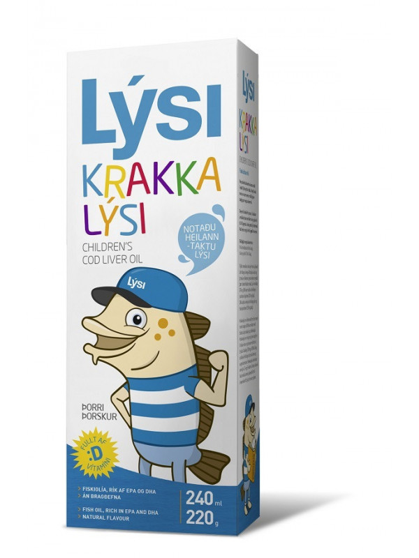 Ulei ficat de cod pentru copii 240 ml saga sanatate