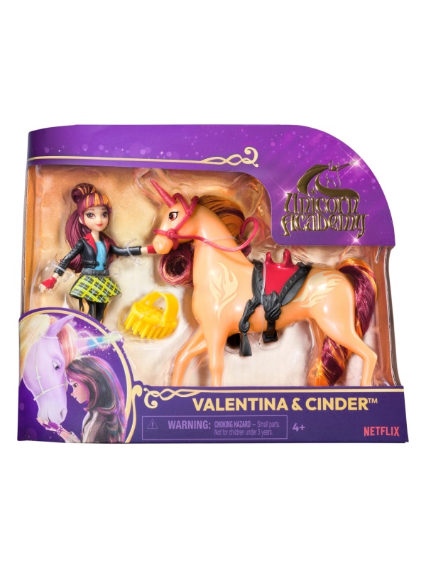 UNICORN ACADEMY SET UNICORN CINDER SI PAPUSA VALENTINA