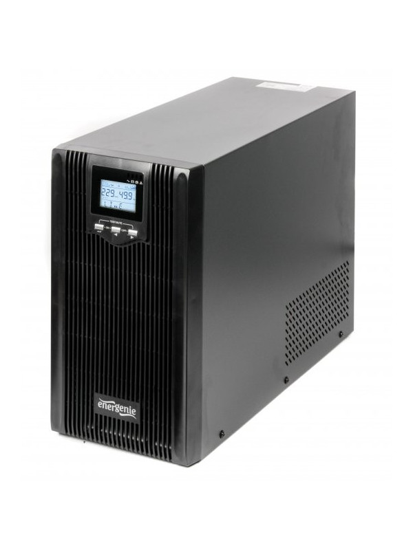 UPS GEMBIRD, Line Int. cu sinusoida pura cu management, mini tower, 3000VA/2400W, AVR, IEC x 6, 4 x baterie 12V/9Ah, display LCD, back-up 21 - 30 min., "EG-UPS-PS3000-01", (include TV 8 lei)
