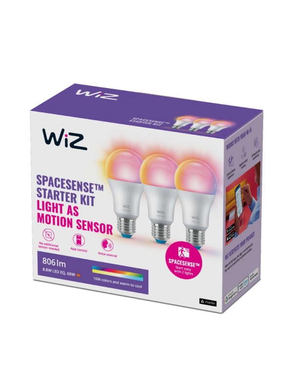 WI-FI BLE 60W A60 E27 822-65 RGB 3CT/6