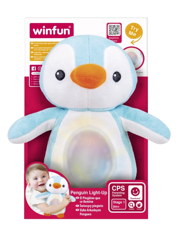 WINFUN JUCARIE PINGUIN ALBASTRU CU SUNETE SI LUMINI