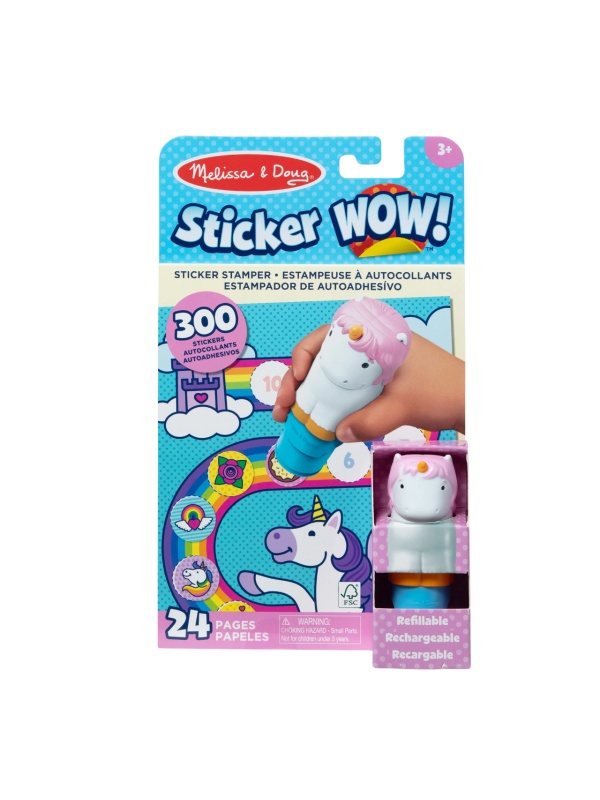 Activitati cu autocolante Sticker WOW Unicorn