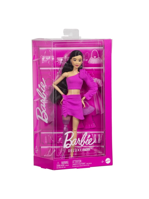 BARBIE DELUXE STYLE PAPUSA BARBIE BRUNETA CU PICIOR PROTETIC