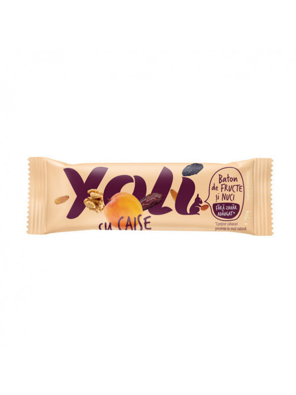 Baton de fructe "yoli" cu caise 30gr transilvania nuts