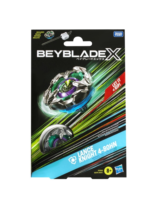 BEYBLADE X LET IT RIP SET LANSATOR SI ROATA LANCE KNIGHT 4-80HN