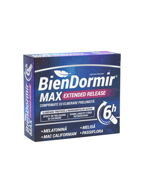 BIEN DORMIR MAX EXTENDED RELEASE 30CPR