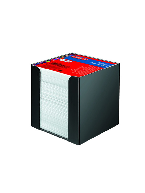 Bloc notite alb Herlitz, 9x9x9 cm, 700 file cu suport